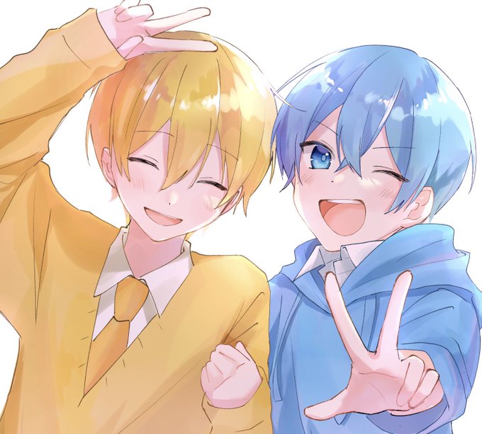 るぅころ💛💙 #すとぷりギャラリー #ころんくん #るぅとくん 」|みかん