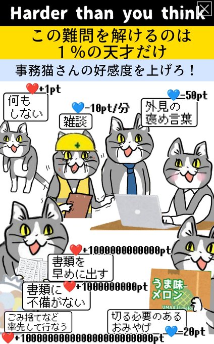 「事務猫さんの好感度を上げられるのは1 の天才だけ 現場猫 」からあげのるつぼ の漫画