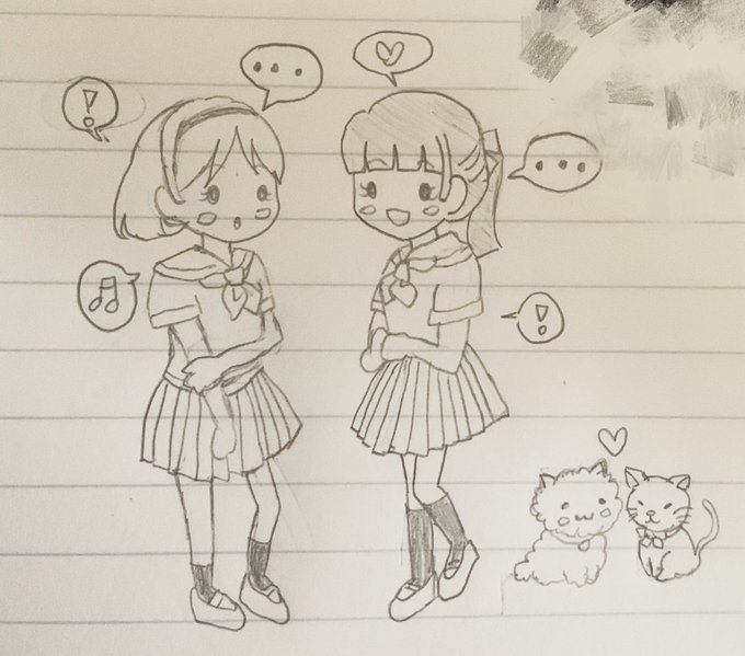 「授業中に落書きしてた〜やめられないんだよなぁ落書き…w←ダメ