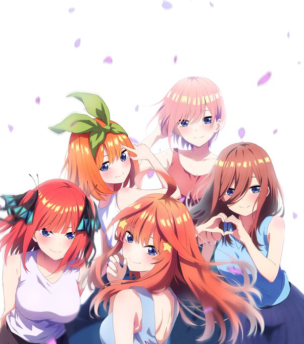 中野一花 ,中野五月 ,中野三玖 ,中野二乃 ,中野四葉 「#五等分の花嫁 ...